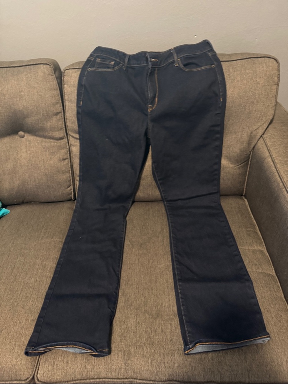 Old Navy Navy Flare Jeans